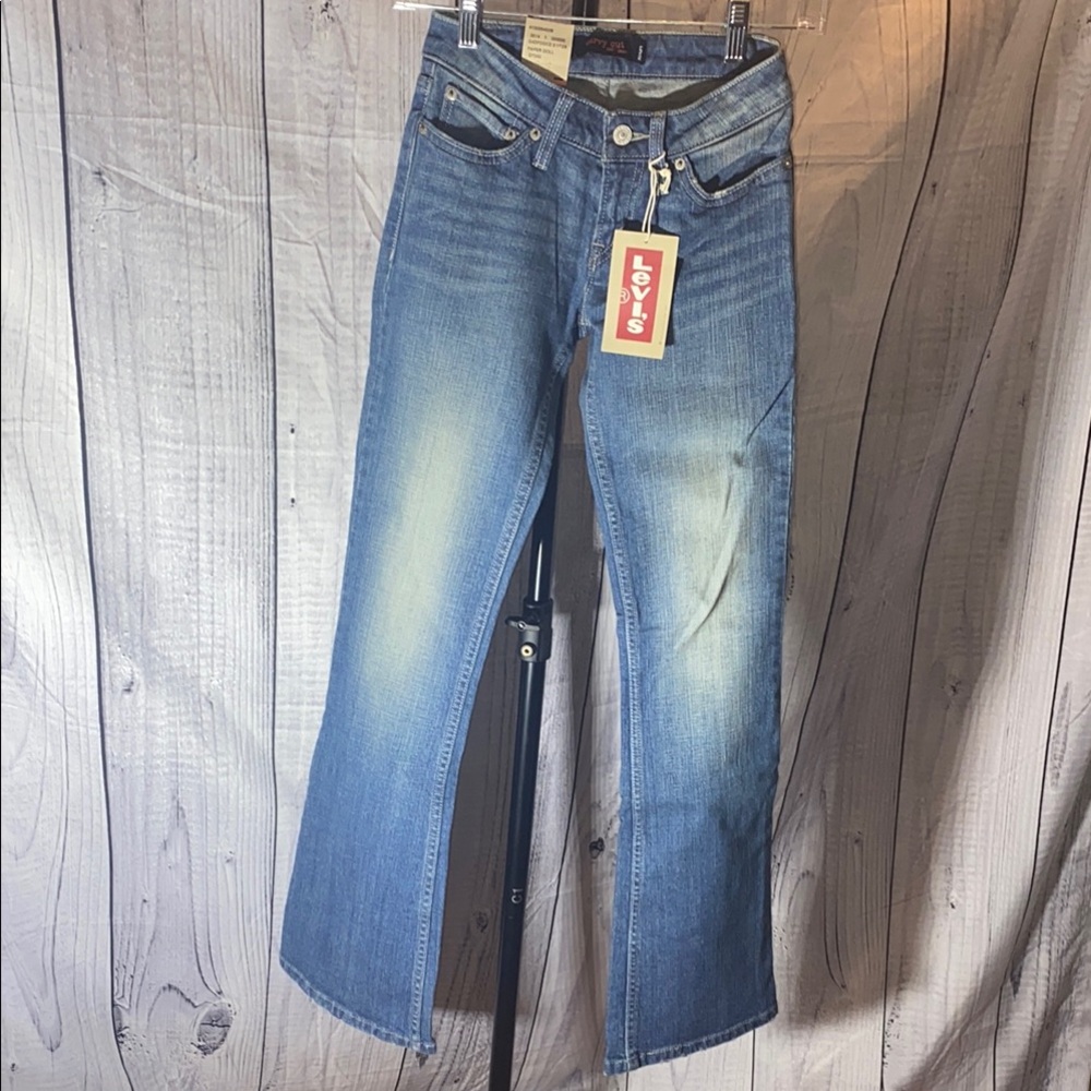 Levi's 528 0 Medium Juniors Blue Jeans